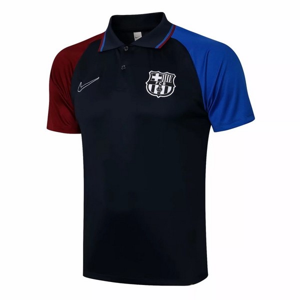 Polo Barcelona 2021-22 Negro Rojo Azul